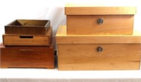 5 Small Wood Storage Chests & Boxes