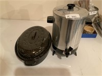 Coffee Pot and Granite Roaster