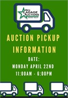 AUCTION PICKUP INFORMATION