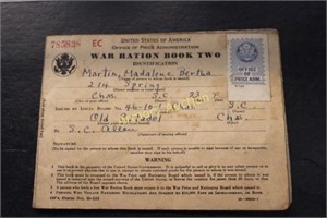 WWII RATION BOOKS