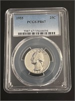 1955 Washington Quarter PCGS PR67