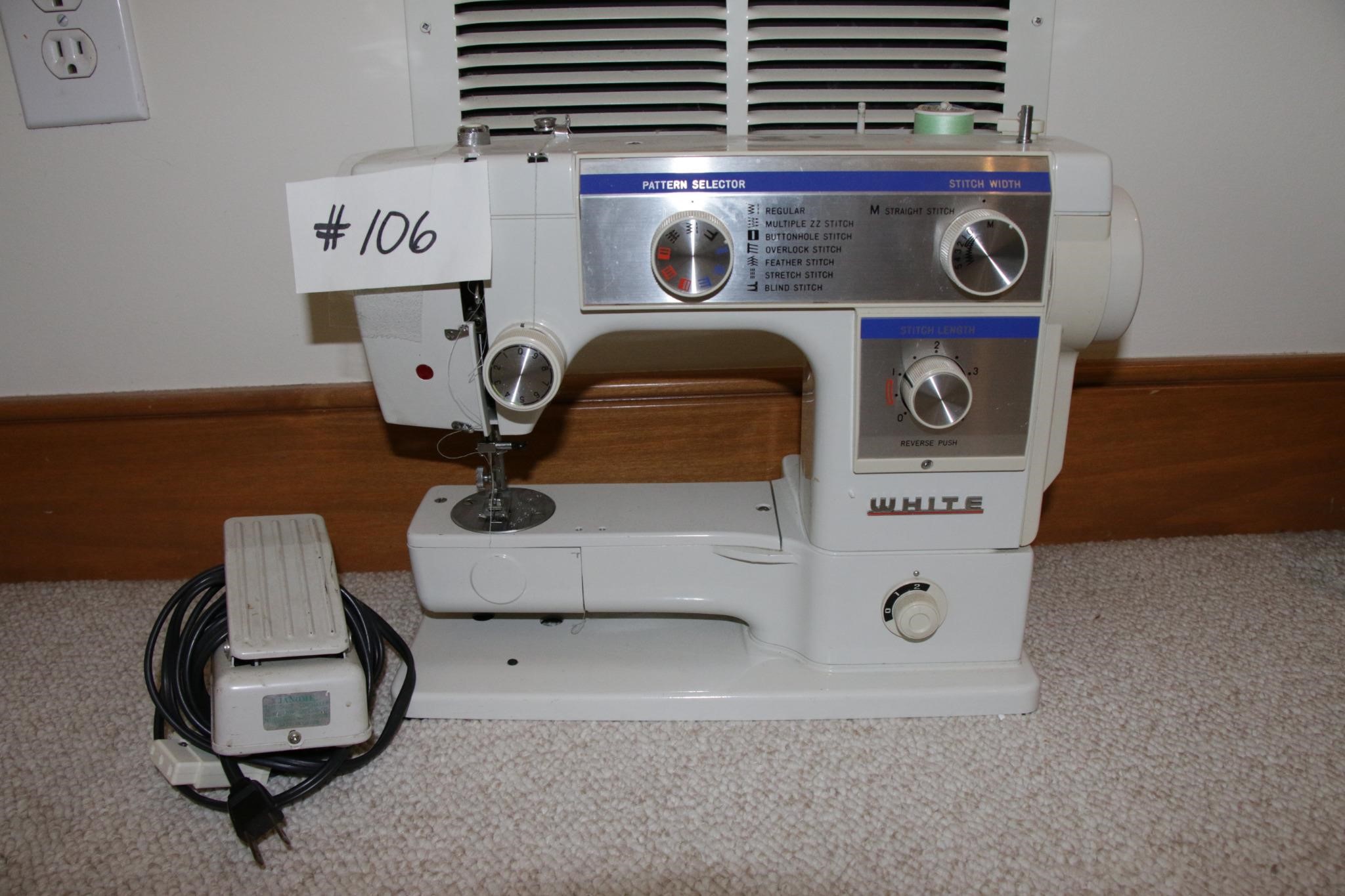 White Sewing Machine