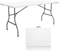 6ft Heavy Duty Indoor/Outdoor Folding Table