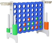 Giant 4-in-a-Row Connect Game - Blue/Grey