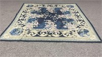 89x89’’ floral design multi colored rug,