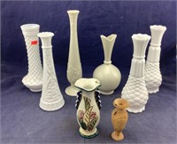 Lenox & Milk Glass Vases & Miscellaneous Items