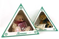 2 Hermann Mohair Teddy Bears
