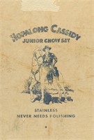 1950 Hopalong Cassidy 3 Piece Junior Chow Set
