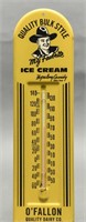 1950 Hopalong Cassidy Ice Cream Metal Thermometer