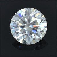 APPR $5500 11.55 Ct Round Moissanite G-H