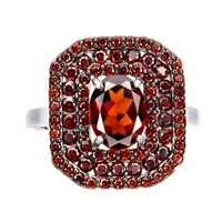 Oval Mozambique Garnet 8x6mm Gemstone 925 Sterling