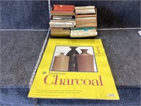 Book and Charcoal Drawing Pad Bundle