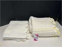 Hand Crocketed Baby Blankets 36"x 221/2" &....