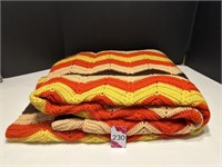 Lg Crocheted Blanket 78" x 66"