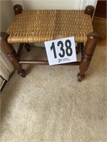 Woven foot stool