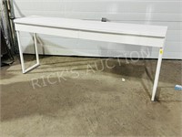 Ikea BESTÅ BURS high gloss white desk - 71" long