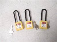 (3) Lockout / Tagout Safety Padlock