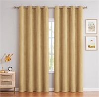 Faux Suede Window Curtain Panels 84 Inches Long wi