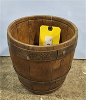 SMALL EARLY WOODEN BARREL