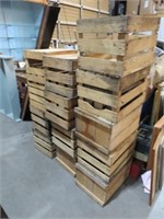 HUGE COLLECTION OF WOOD CRATES
