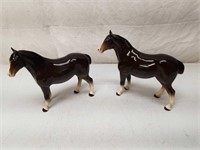 2 Coopercraft Horse Figurines