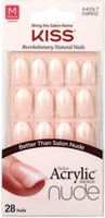 2X Kiss Salon Acrylic Nude Nails