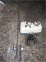 Fishing Items + Simmons Binoculars