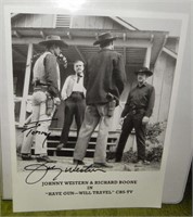 Johnny Western Signed TV Show Still Photo