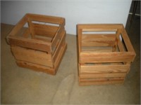 (2) Wooden Crates 14x14x14 Inces