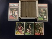 1981 Topps Basketball Complete Set w/PSA 6 Stars