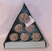 Set of 6 new Casa décor ceramic drawer pulls