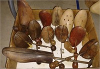 Collection of Antique Wooden Shoe Stretchers
