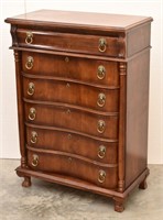 Mahogany Stained Tall Chest of Drawers, Highboy