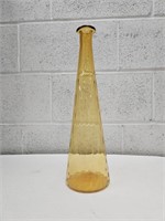 15.75 " H VTG Amber Empoli Optic Bottle