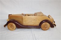 Wooden 1936 Ford car 16.5"L