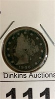 1906 v nickel coin