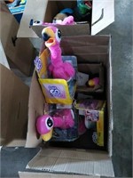 A box of 4 Gotta Go Flamingos.
May or may not