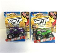 Lot of 2 Monter Jam Trucks