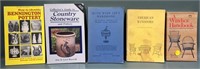 5 VARIOUS ANTIQUE REFERENCE BOOKS