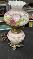Lamp with Pink Flowers