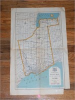 1942 Road Map County of York