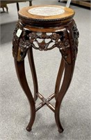 Ornated Carved Cherry Asian Plant/Vase Stand