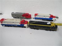 One Locomotive & Three Dummy Locomotives