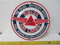 Metal, Delta Air Lines Sign