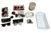 STERLING SILVER, ORNAMENTS, GLASSES AND MORE