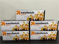 NEW - Lot of 5 - Up & Up Sandwich Baggies