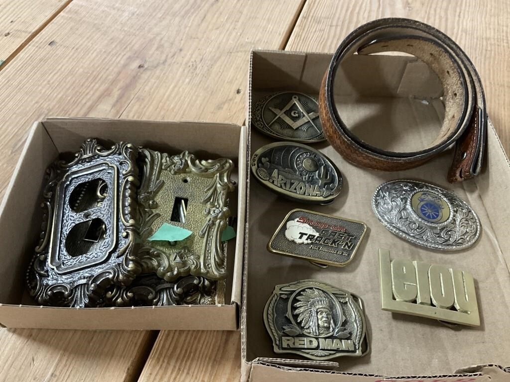 Belt Buckles and Metal Outlet Covers