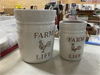 Two Large Flower Pots PU ONLY