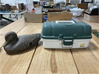 Tackle Box and Duck Decoy