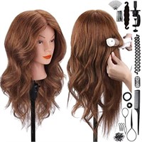 Mannequin Head with 100% Human Hair, SZCY LLC 18"